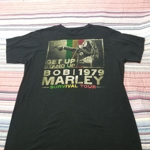 GET UP STAND UP 1979 BOB MARLEY T SHIRT LARGE